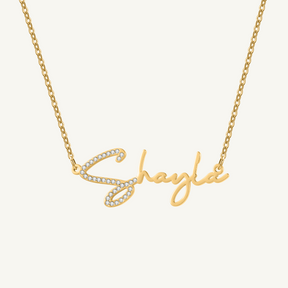 Luxe Iced Letter Name Necklace