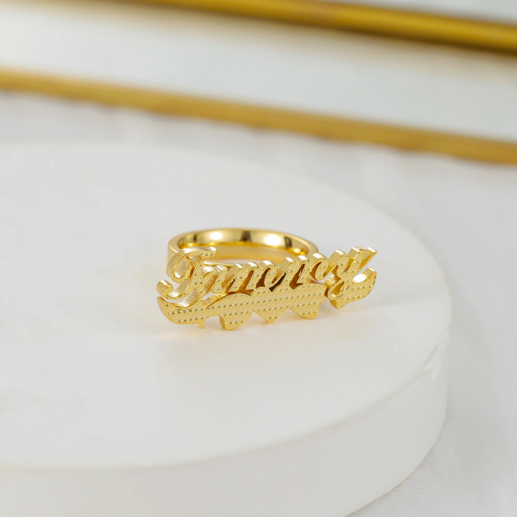 3D Personalized Name Ring