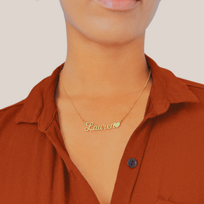 Amor Heart Name Necklace