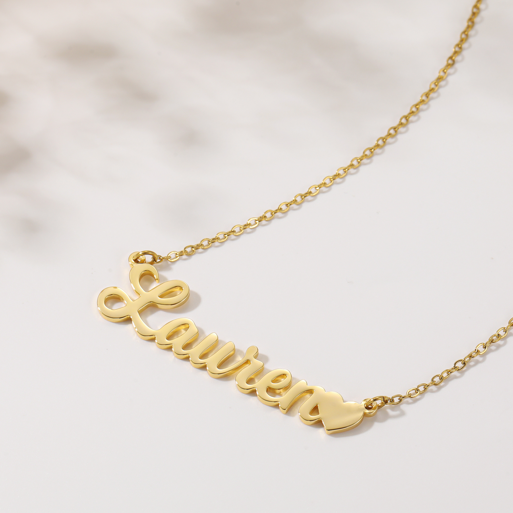 Amor Heart Name Necklace