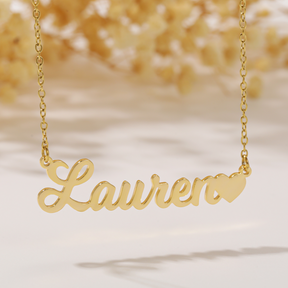 Amor Heart Name Necklace