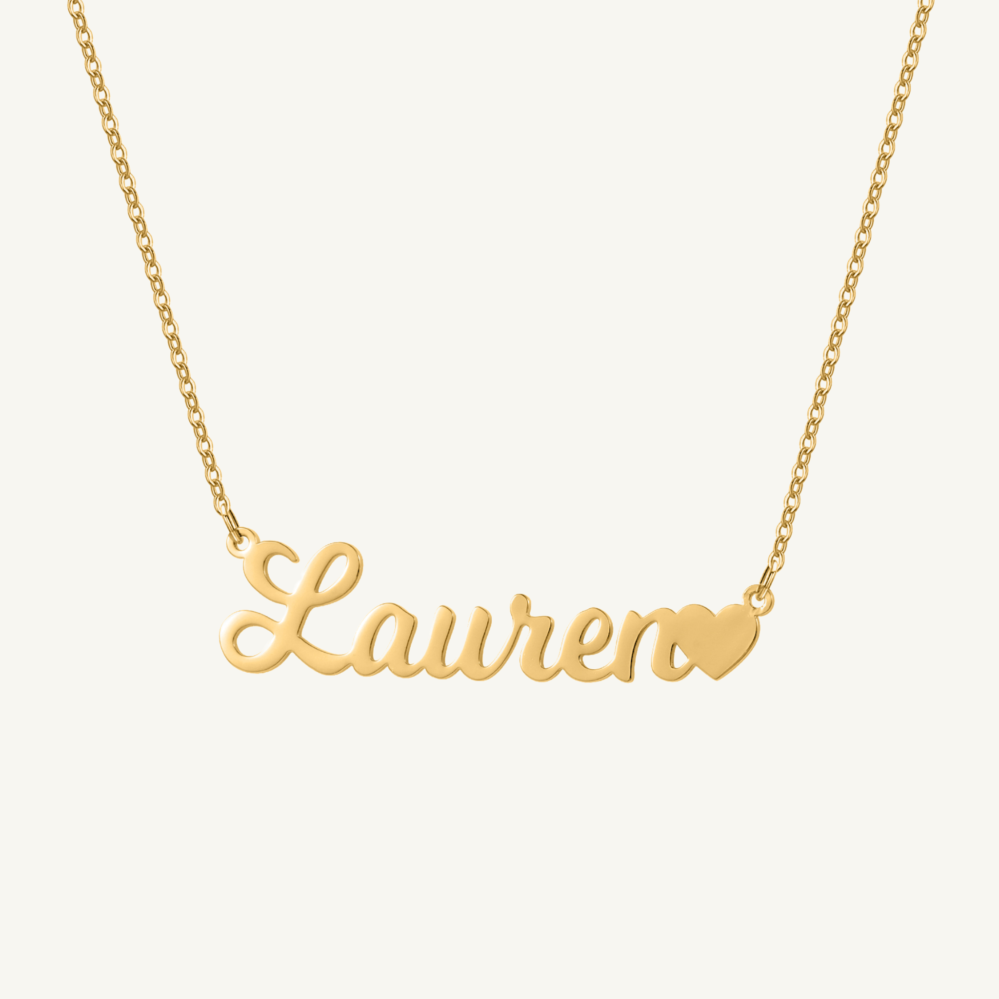 Amor Heart Name Necklace